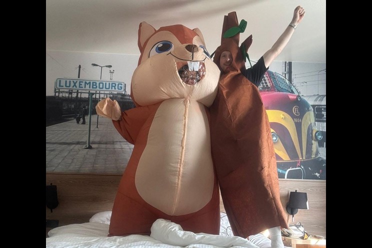 Kiley And Alex On Hotel Bed